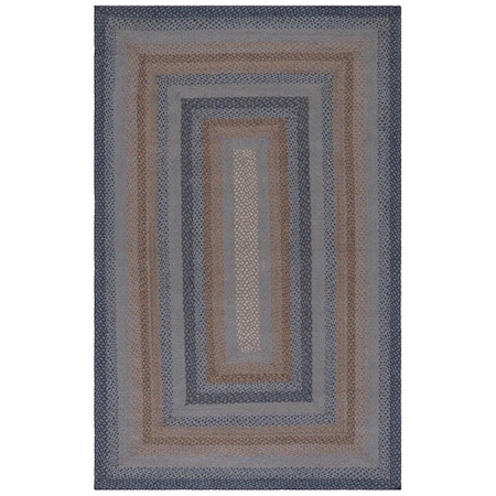 Safavieh 5 x 8 ft. Braided Contemporary Flat Weave Rectangle Rug, Grey & Brown BRD652F-5